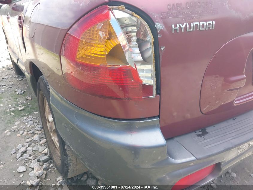 2001 Hyundai Santa Fe 2.7L V6 Gls/2.7L V6 Lx/Gls VIN: KM8SC83D71U006719 Lot: 39951901