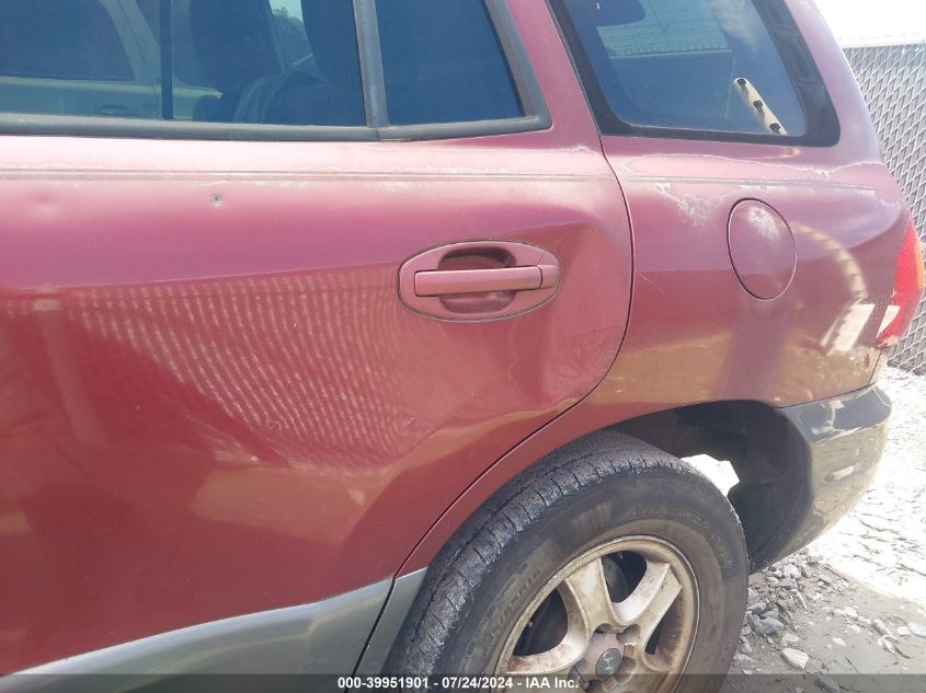 2001 Hyundai Santa Fe 2.7L V6 Gls/2.7L V6 Lx/Gls VIN: KM8SC83D71U006719 Lot: 39951901