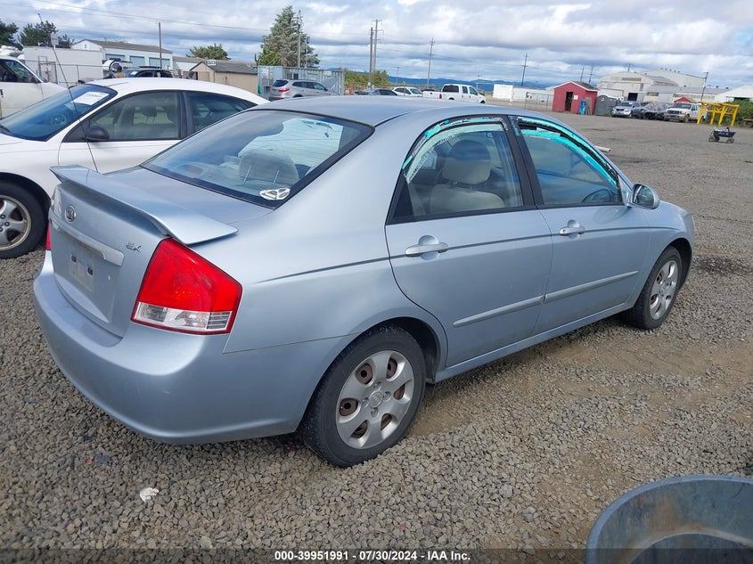 2007 Kia Spectra Ex VIN: KNAFE121775460340 Lot: 39951991