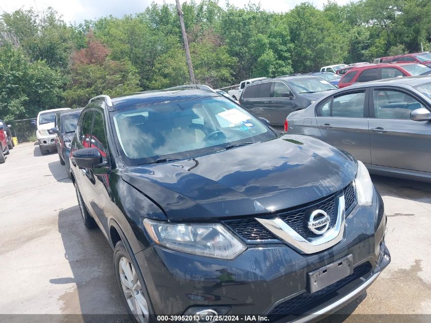 2016 Nissan Rogue Sv VIN: KNMAT2MT7GP624519 Lot: 39952013