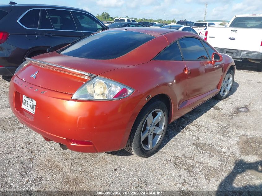 2006 Mitsubishi Eclipse Gs VIN: 4A3AK24F36E052191 Lot: 40837815