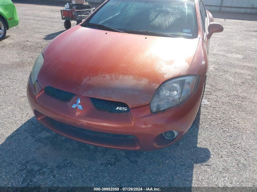 2006 Mitsubishi Eclipse Gs VIN: 4A3AK24F36E052191 Lot: 40837815