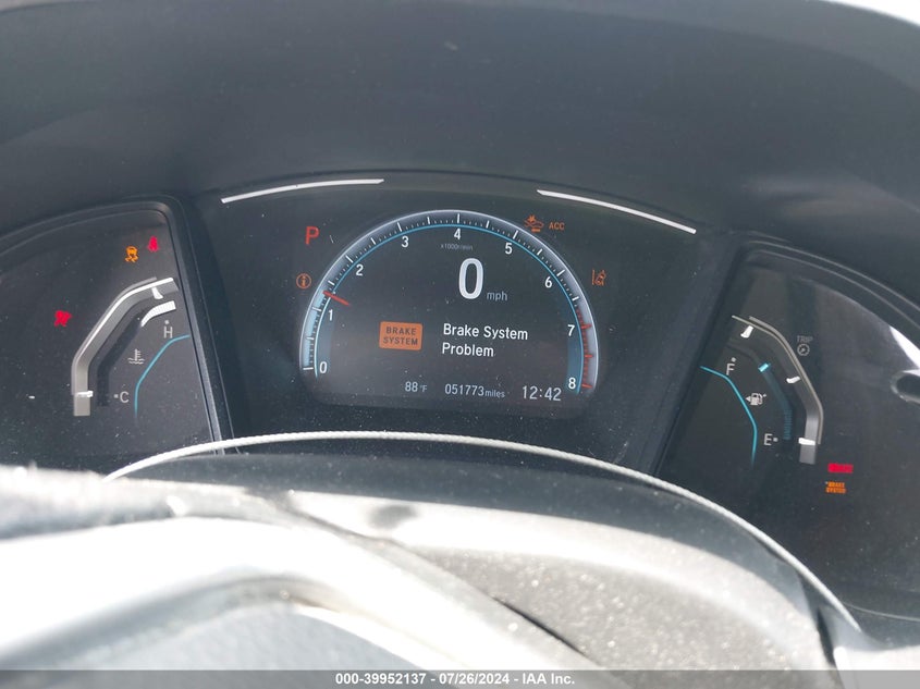 VIN 2HGFC2F60KH529540 2019 HONDA CIVIC LX