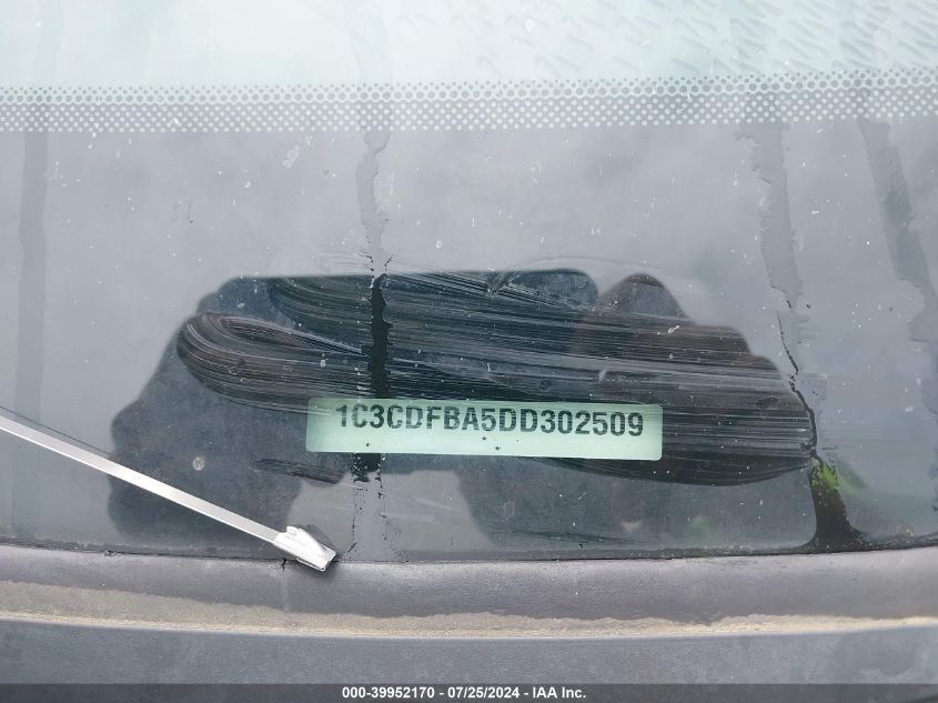 2013 Dodge Dart Sxt VIN: 1C3CDFBA5DD302509 Lot: 39952170