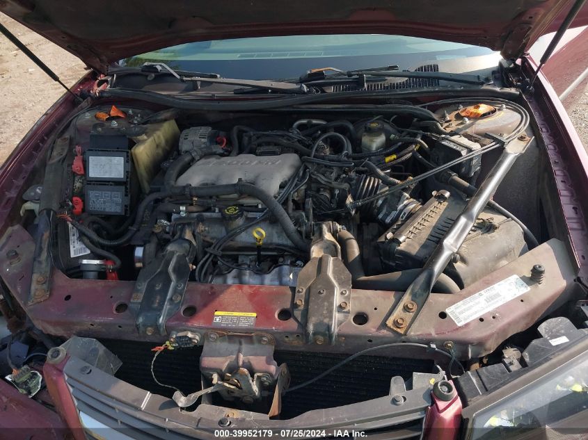 2002 Chevrolet Impala VIN: 2G1WF55E129329169 Lot: 39952179