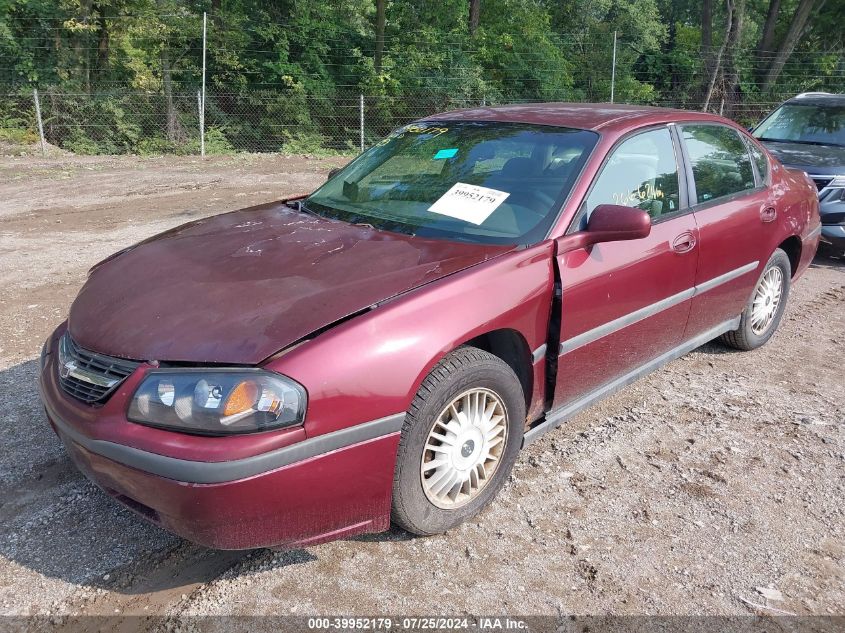 2002 Chevrolet Impala VIN: 2G1WF55E129329169 Lot: 39952179