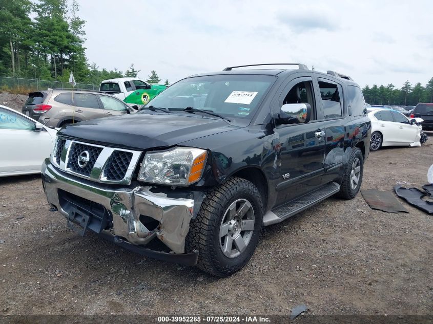 2005 Nissan Armada Le VIN: 5N1AA08B25N721952 Lot: 39952285