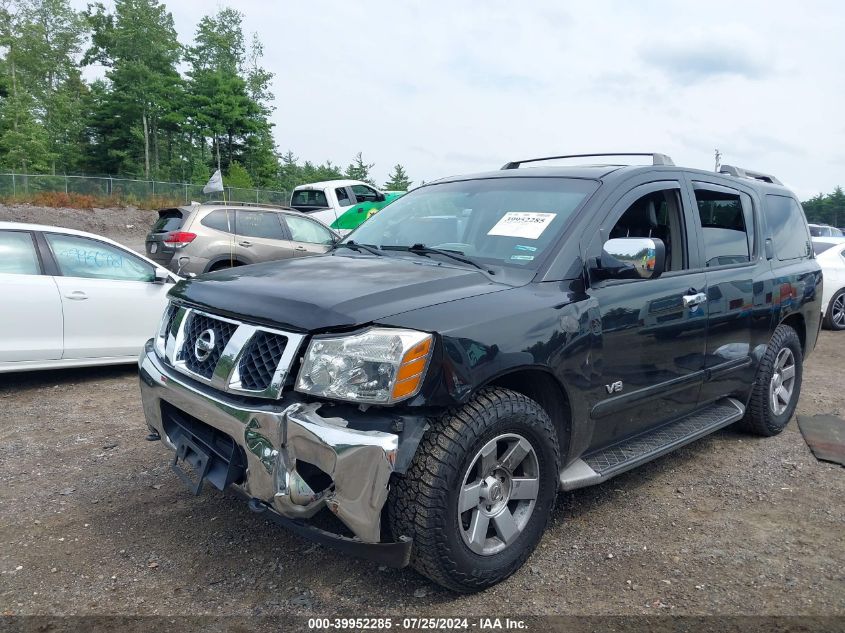 2005 Nissan Armada Le VIN: 5N1AA08B25N721952 Lot: 39952285