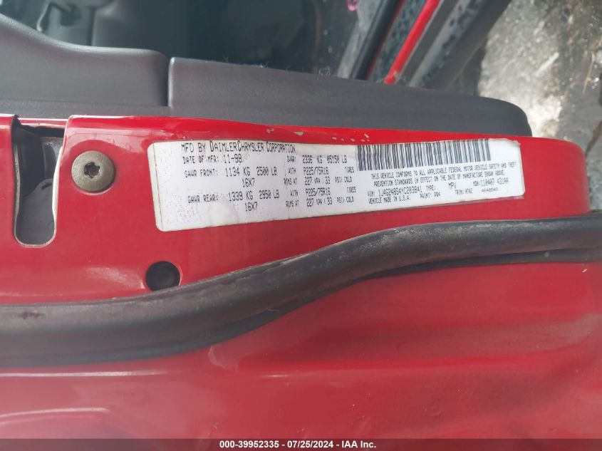 2000 Jeep Grand Cherokee Laredo VIN: 1J4G248S4YC203841 Lot: 39952335