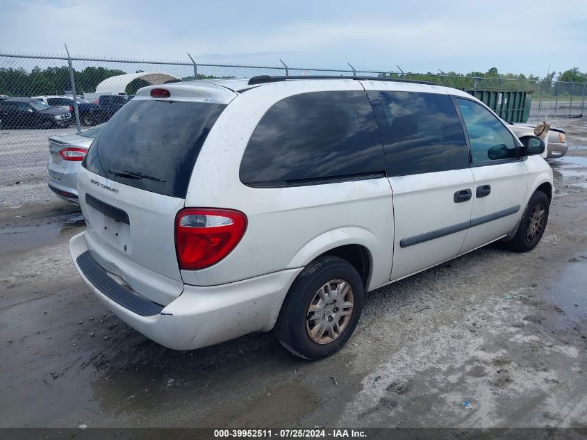 2005 Dodge Grand Caravan Se VIN: 1D4GP24R75B363490 Lot: 39952511