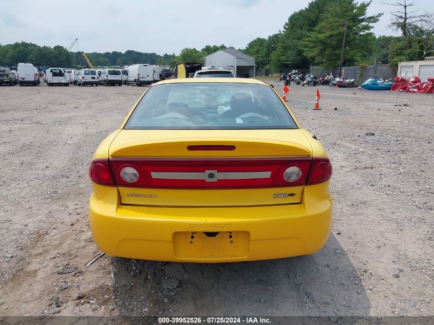 2003 Chevrolet Cavalier VIN: 1G1JC12F137161223 Lot: 39952526