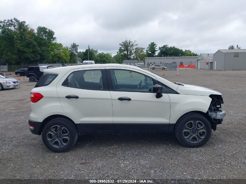 2020 Ford Ecosport S VIN: MAJ3S2FE2LC394504 Lot: 39952532