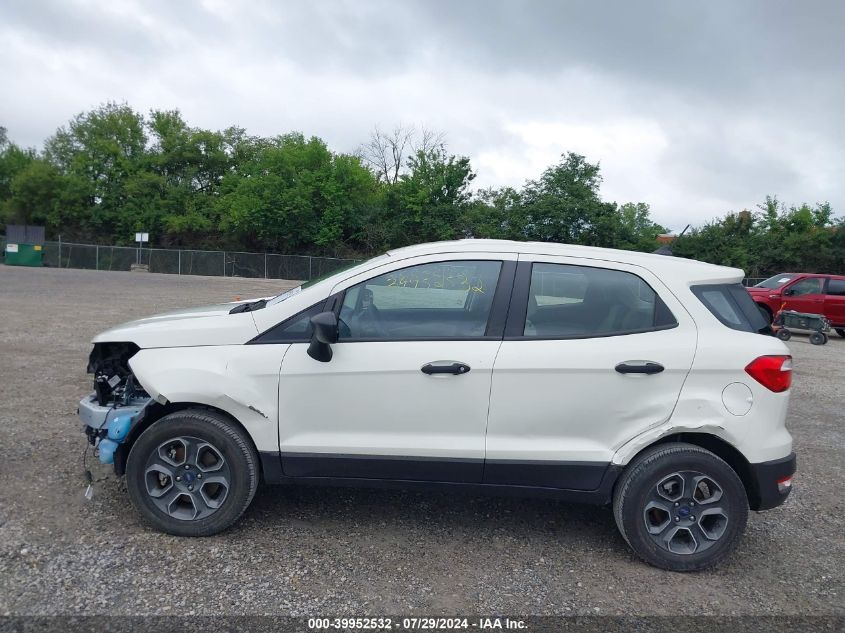 2020 Ford Ecosport S VIN: MAJ3S2FE2LC394504 Lot: 39952532