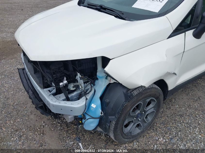2020 Ford Ecosport S VIN: MAJ3S2FE2LC394504 Lot: 39952532