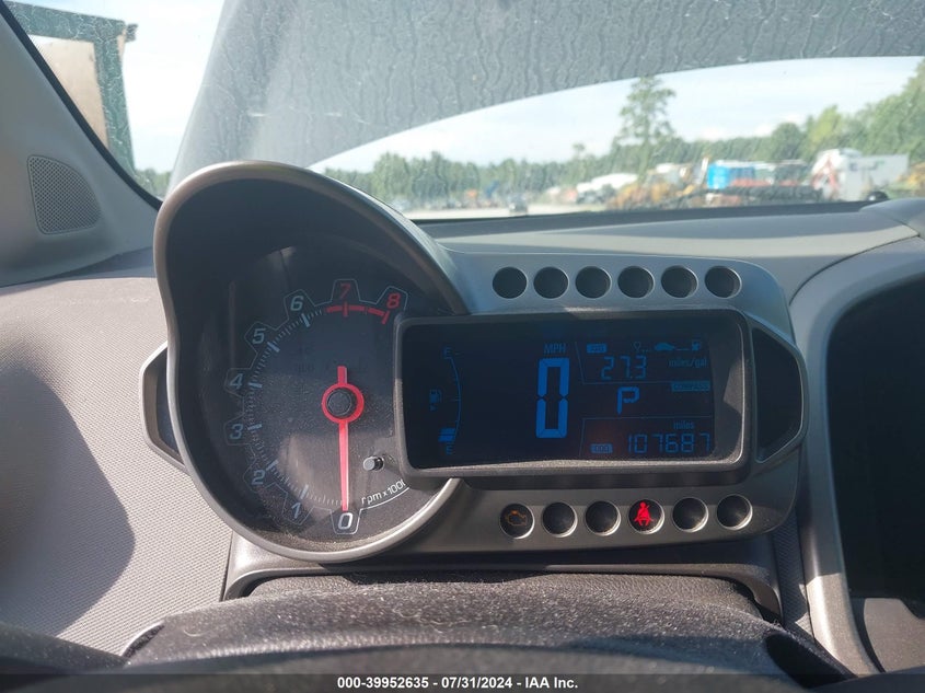 2012 Chevrolet Sonic 2Lt VIN: 1G1JC5SH5C4227508 Lot: 39952635