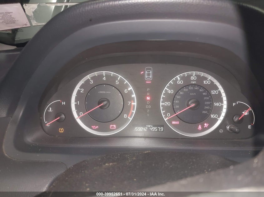 2009 Honda Accord 2.4 Lx-P VIN: 1HGCP26439A112329 Lot: 39952651