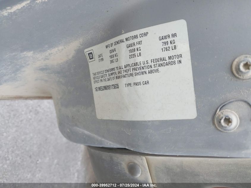 1999 Chevrolet Malibu Ls VIN: 1G1NE52M0X6173635 Lot: 39952712