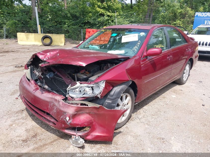 2003 Toyota Camry Le/Xle/Se VIN: 4T1BE30K33U228600 Lot: 39952749