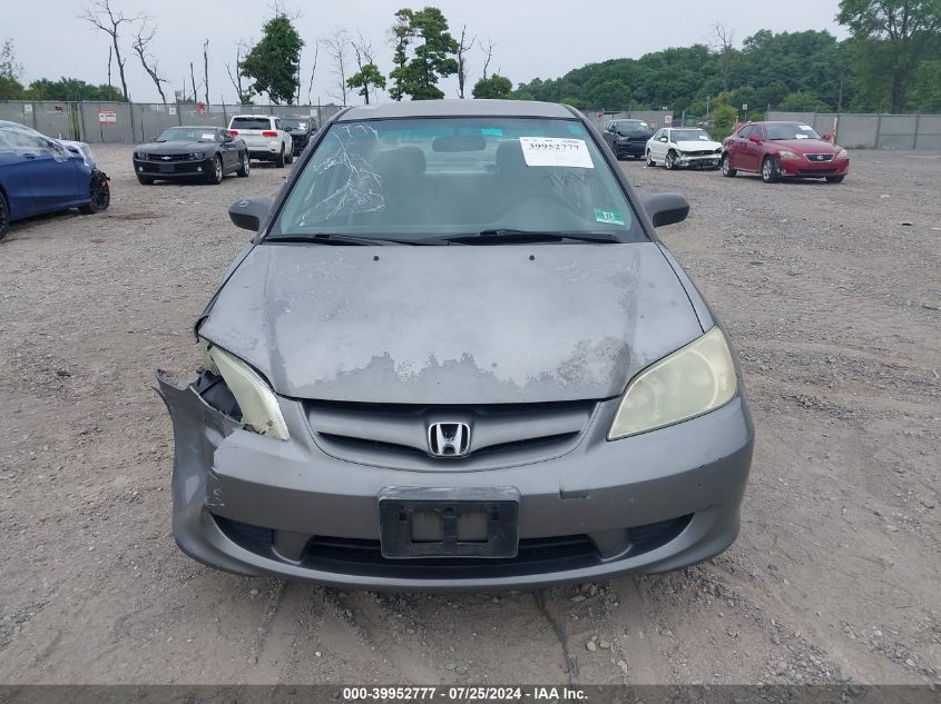 2004 Honda Civic Lx VIN: 2HGES16504H528858 Lot: 39952777