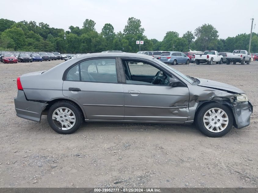 2004 Honda Civic Lx VIN: 2HGES16504H528858 Lot: 39952777