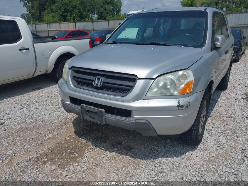2005 Honda Pilot Ex VIN: 2HKYF184X5H524829 Lot: 39952790