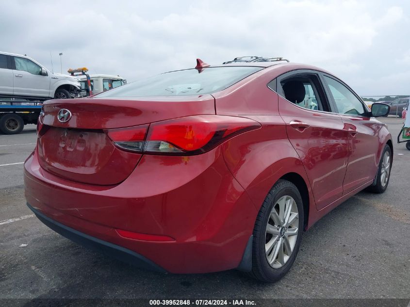 5NPDH4AE3FH592954 | 2015 HYUNDAI ELANTRA