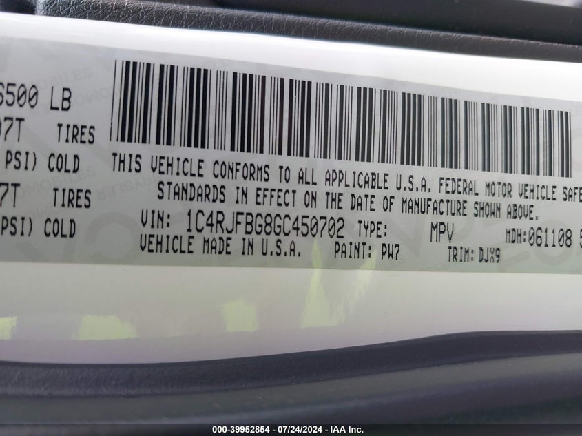 2016 JEEP GRAND CHEROKEE LIMITED 75TH ANNIVERSARY - 1C4RJFBG8GC450702