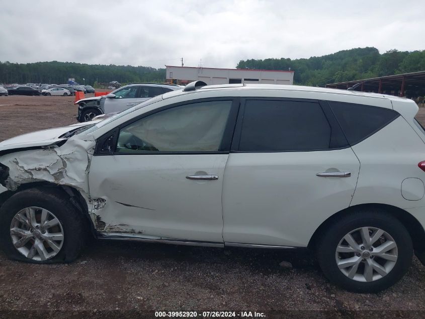 2011 Nissan Murano S/Sl/Le VIN: JN8AZ1MU4BW050739 Lot: 39952920