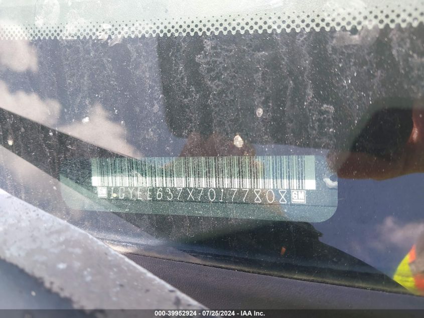 2007 Cadillac Srx V6 VIN: 1GYEE637X70177808 Lot: 39952924