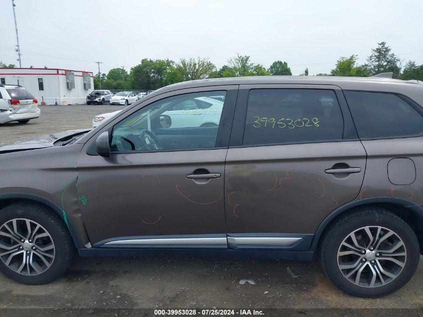 2017 Mitsubishi Outlander Es VIN: JA4AZ2A39HZ068099 Lot: 39953028