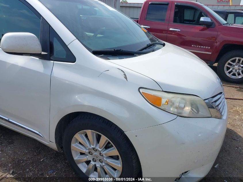 5TDDK3DC6CS044927 2012 Toyota Sienna Limited 7 Passenger