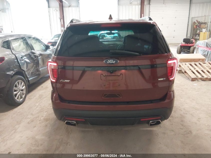 2016 Ford Explorer Sport VIN: 1FM5K8GTXGGC39454 Lot: 39953077