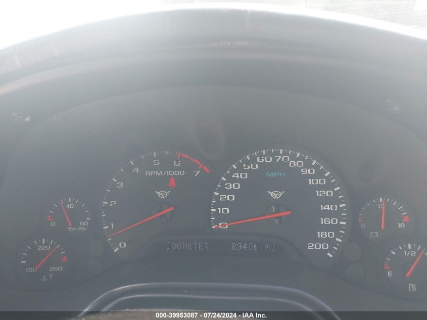 2000 Chevrolet Corvette VIN: 1G1YY22G3Y5124806 Lot: 39953087