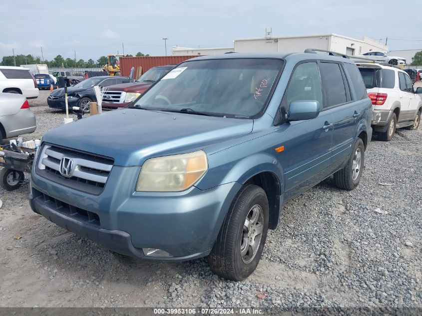 2006 Honda Pilot Ex VIN: 5FNYF28406B013524 Lot: 39953106