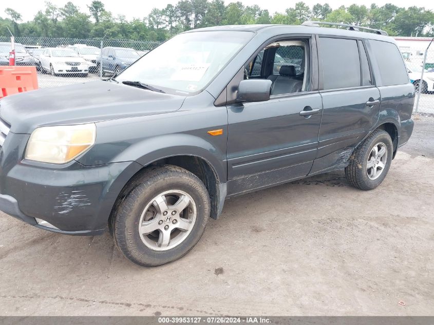 2006 Honda Pilot Ex-L VIN: 5FNYF18526B000566 Lot: 39953127