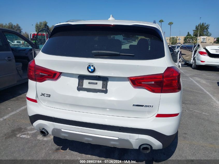 2019 BMW X3 Sdrive30I VIN: 5UXTR7C52KLF33148 Lot: 39953164