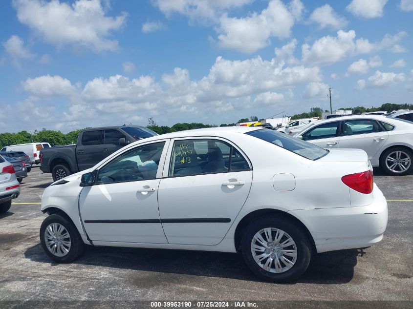 2003 Toyota Corolla VIN: GEDTR32E630051130 Lot: 39953190