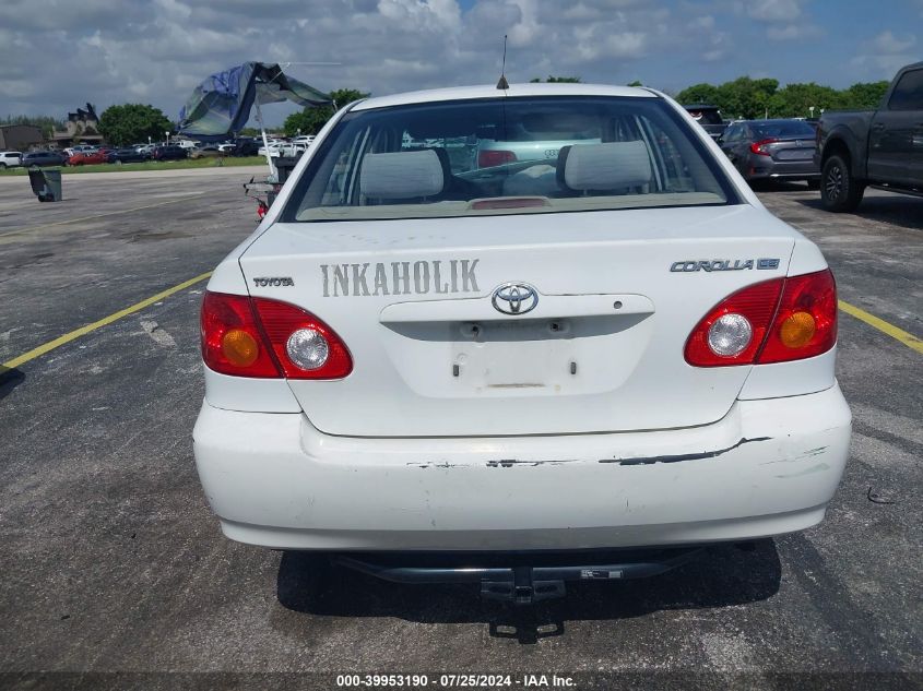 2003 Toyota Corolla VIN: GEDTR32E630051130 Lot: 39953190