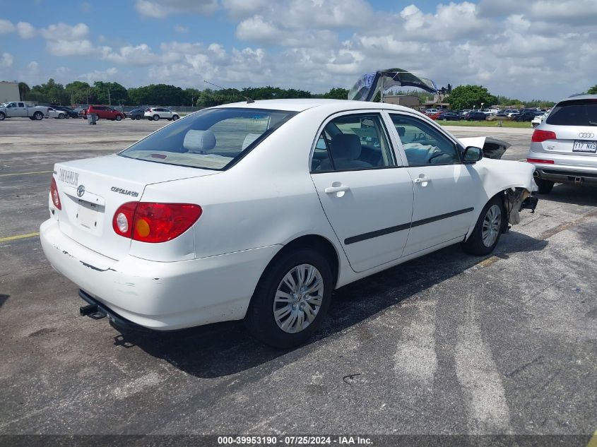 2003 Toyota Corolla VIN: GEDTR32E630051130 Lot: 39953190