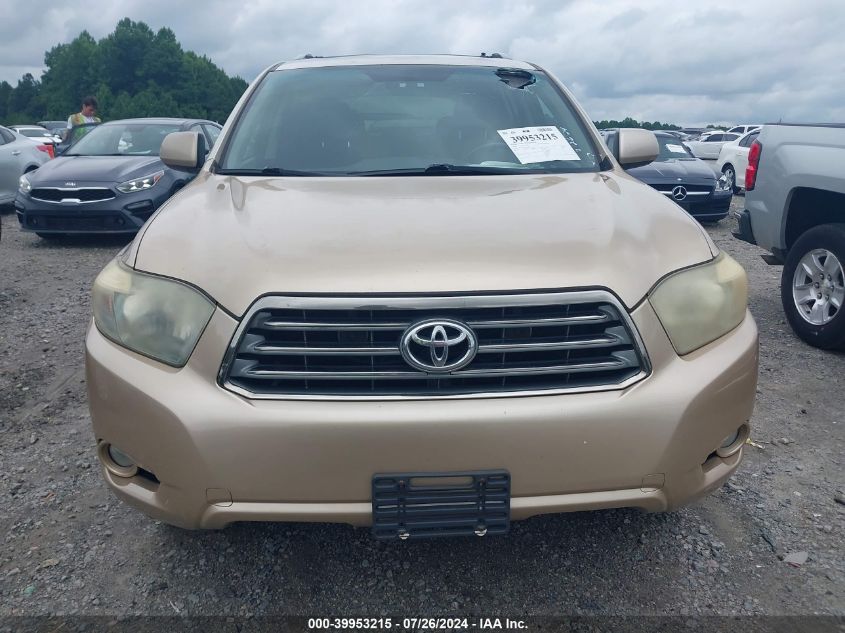 2008 Toyota Highlander Sport VIN: JTEDS43A382001999 Lot: 39953215