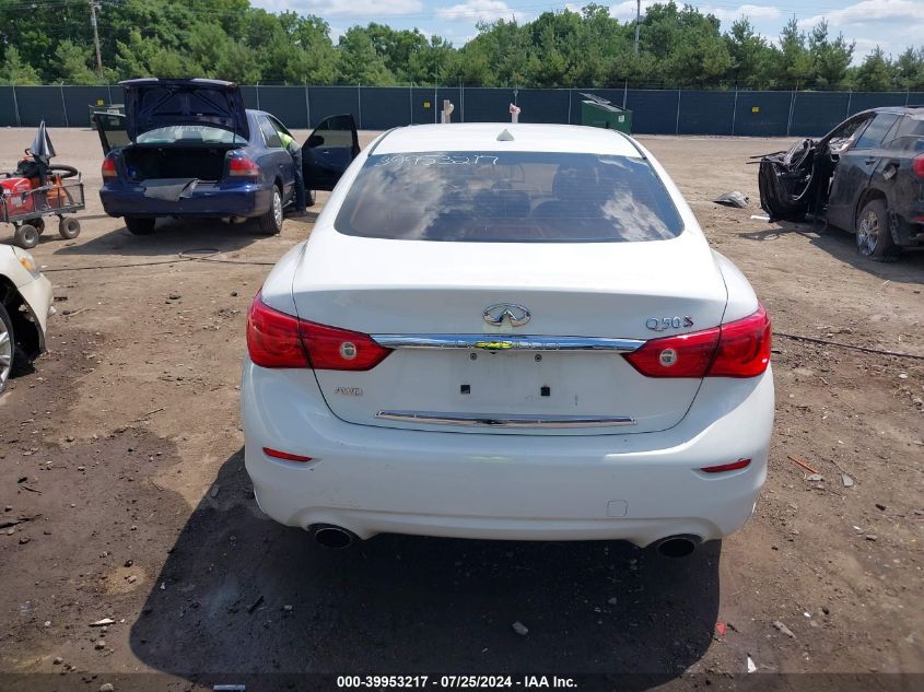 2014 Infiniti Q50 Sport VIN: JN1BV7AR9EM704006 Lot: 39953217