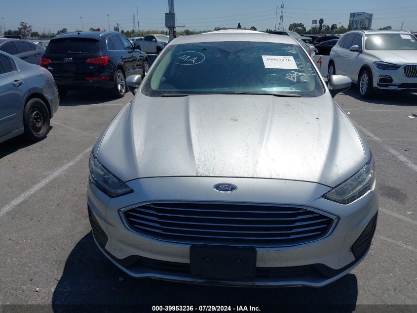 2019 Ford Fusion Se VIN: 3FA6P0HD1KR174195 Lot: 39953236