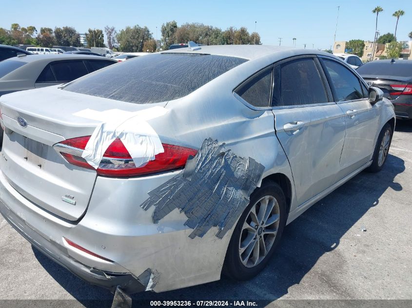 2019 Ford Fusion Se VIN: 3FA6P0HD1KR174195 Lot: 39953236