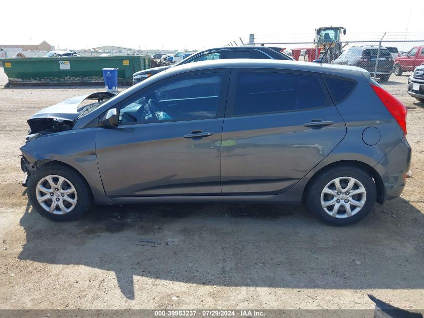 2013 Hyundai Accent Gs VIN: KMHCT5AE4DU068419 Lot: 39953237