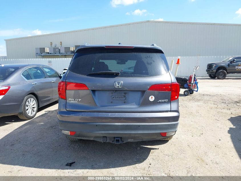 2016 Honda Pilot Ex-L VIN: 5FNYF6H82GB504608 Lot: 39953265