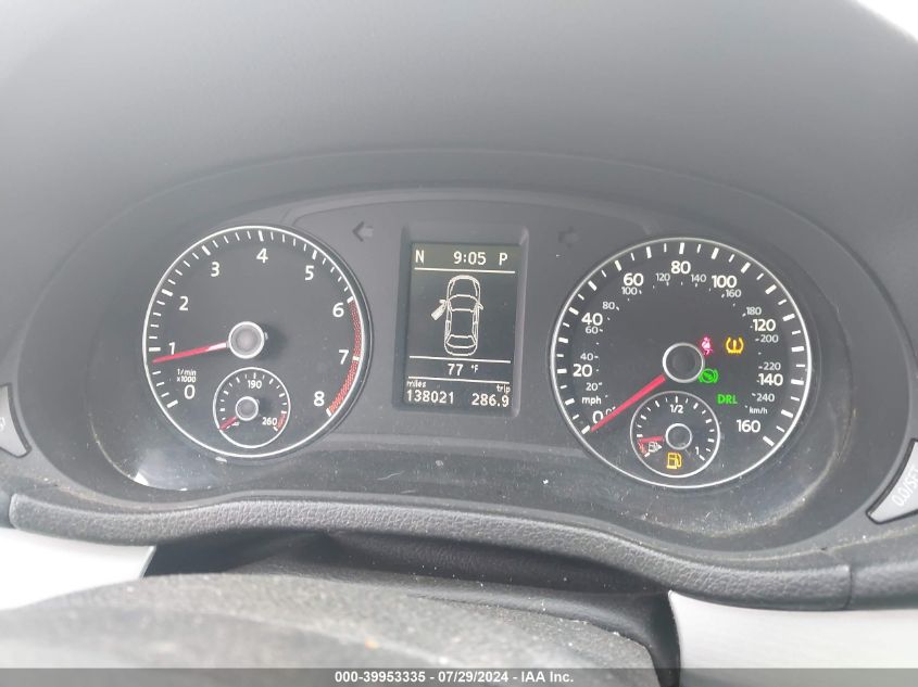 2012 Volkswagen Passat Se VIN: 1VWBH7A3XCC101887 Lot: 39953335