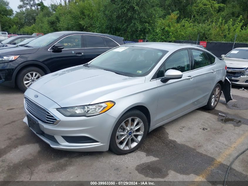 2017 FORD FUSION SE - 3FA6P0H76HR279656