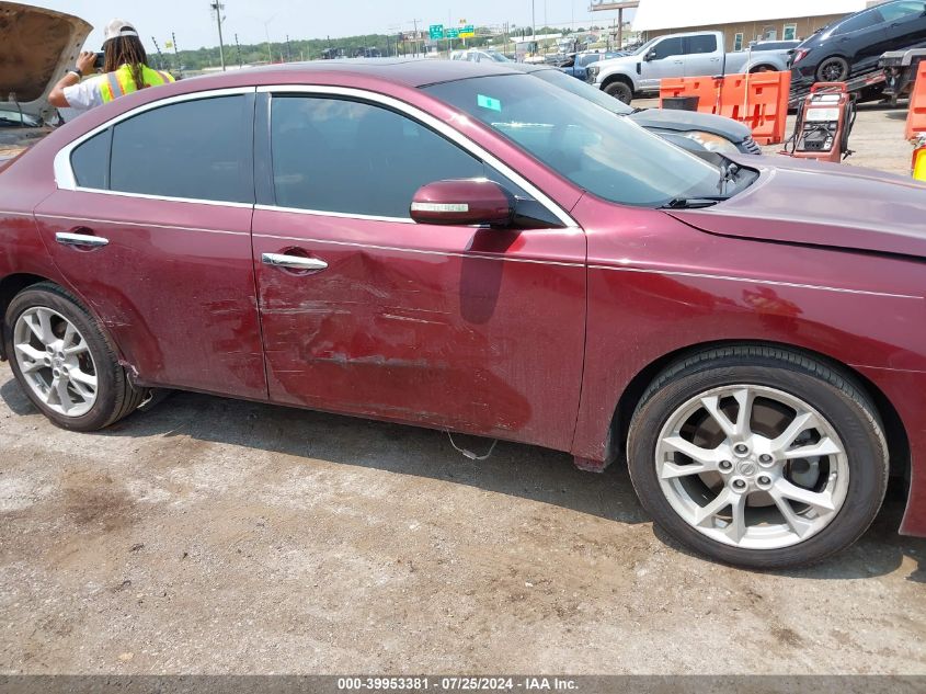 2012 Nissan Maxima S/Sv VIN: 1N4AA5APXCC869580 Lot: 39953381