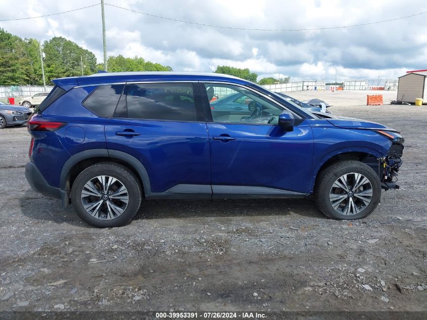 2021 Nissan Rogue Sv Fwd VIN: 5N1AT3BAXMC824445 Lot: 39953391