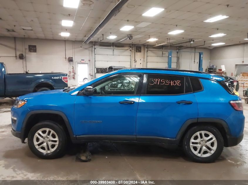 2018 Jeep Compass Sport 4X4 VIN: 3C4NJDAB6JT162973 Lot: 39953408